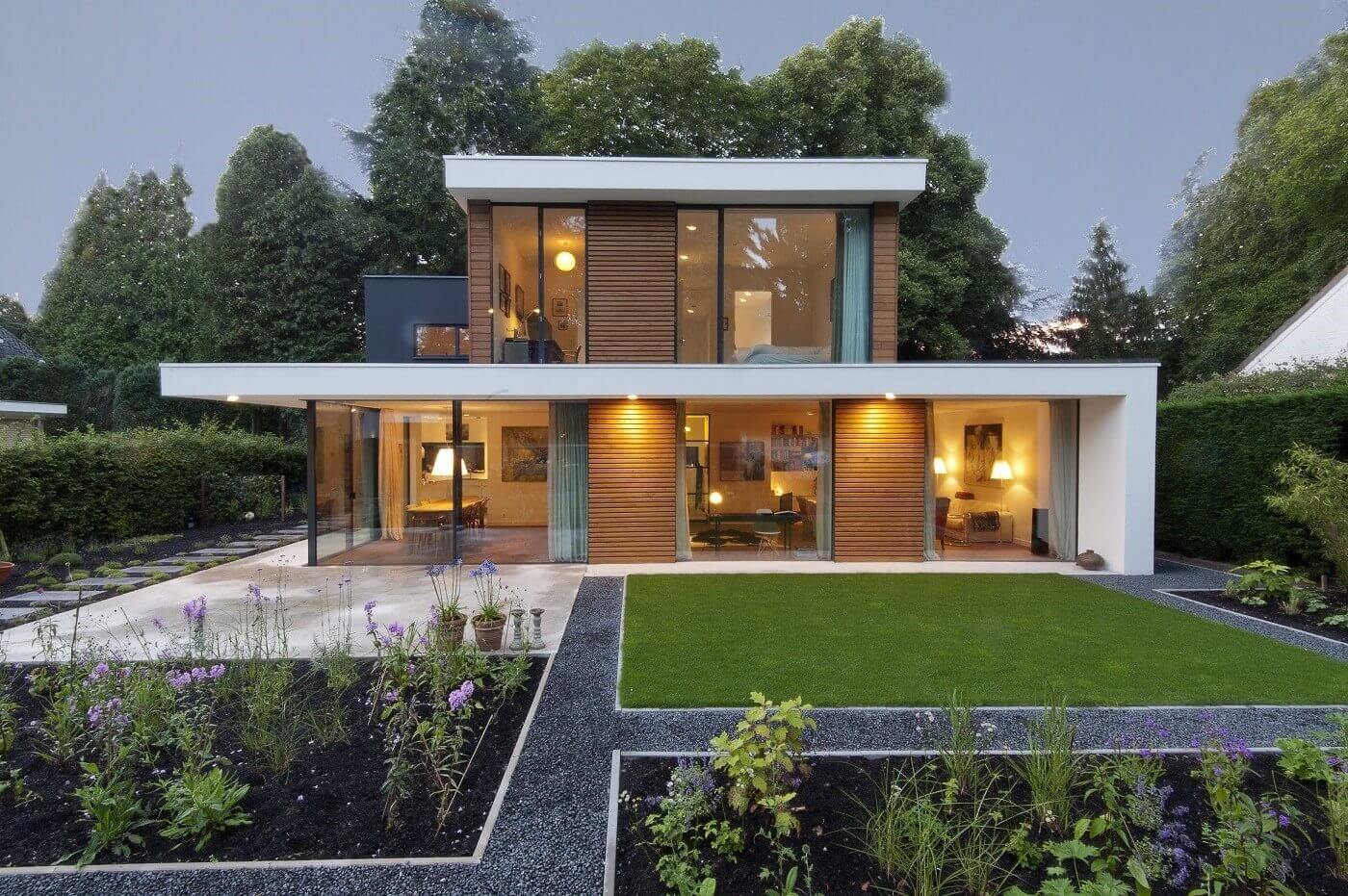 Villa Trompenberg-Hilversum-modern wonen-Transparante ramen-Metaglas