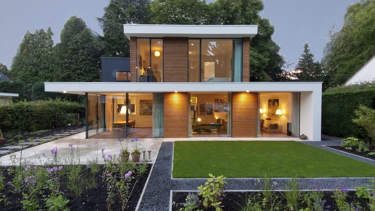 Villa Trompenberg-Hilversum-modern wonen-Transparante ramen-Metaglas