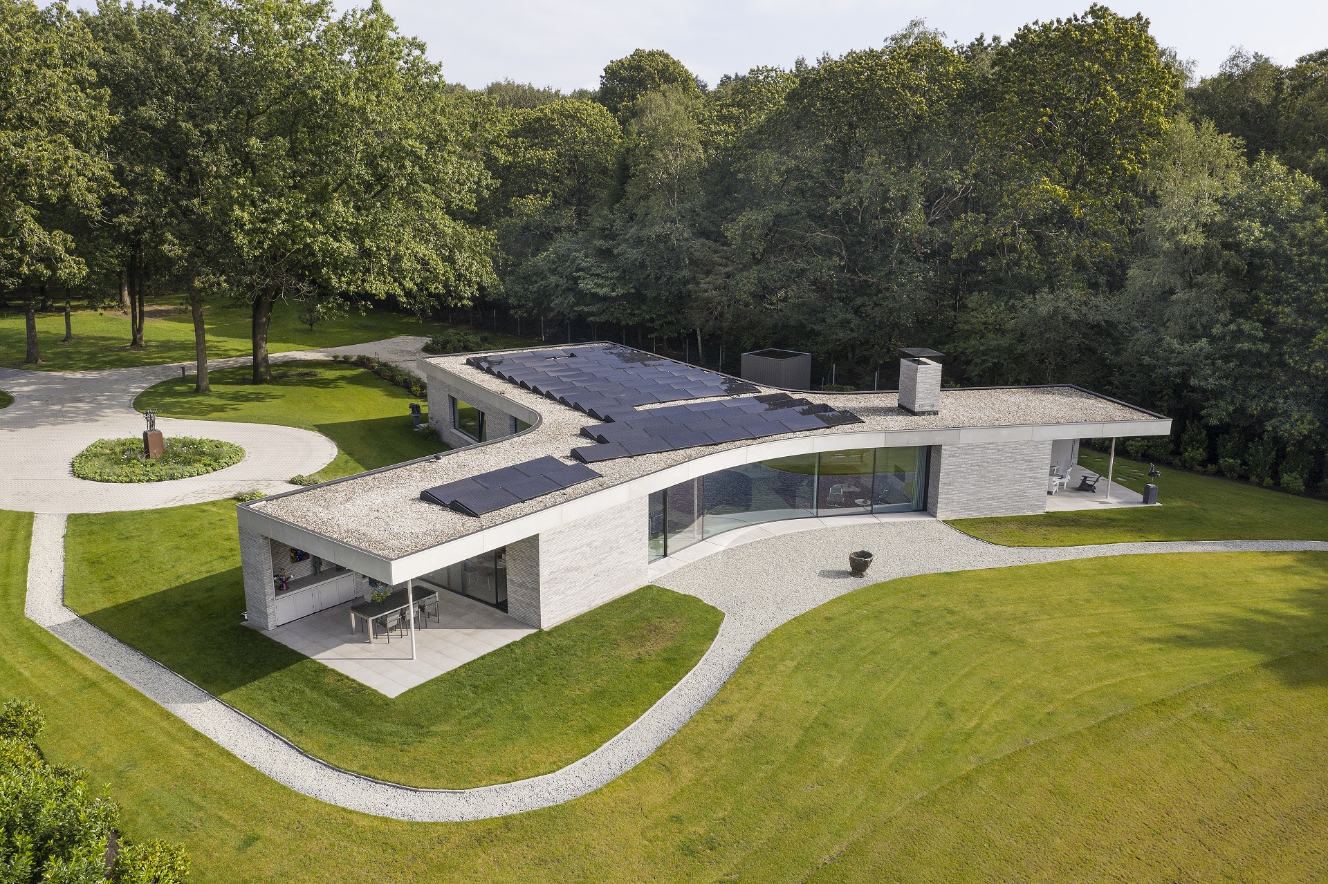 Hofmandujardin-Villa Veluwe-Moderne architectuur-Slanke aluminium ramen en deuren-Metaglas