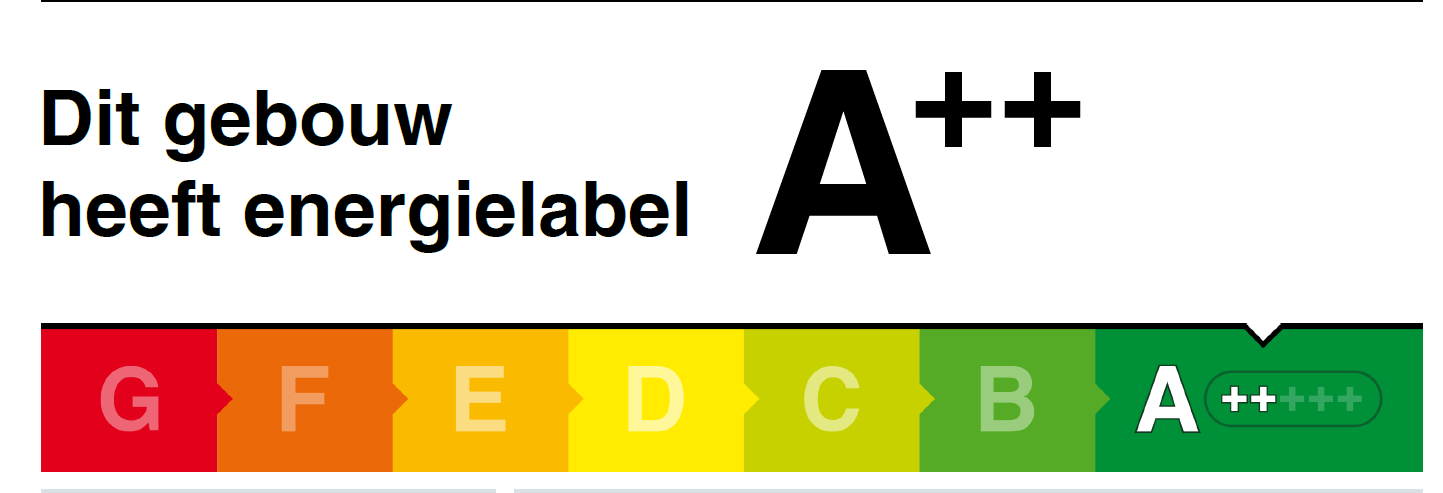 Onze kantoorgebouwen van Metaglas en Mview+ hebben energielabel A++ behaald!