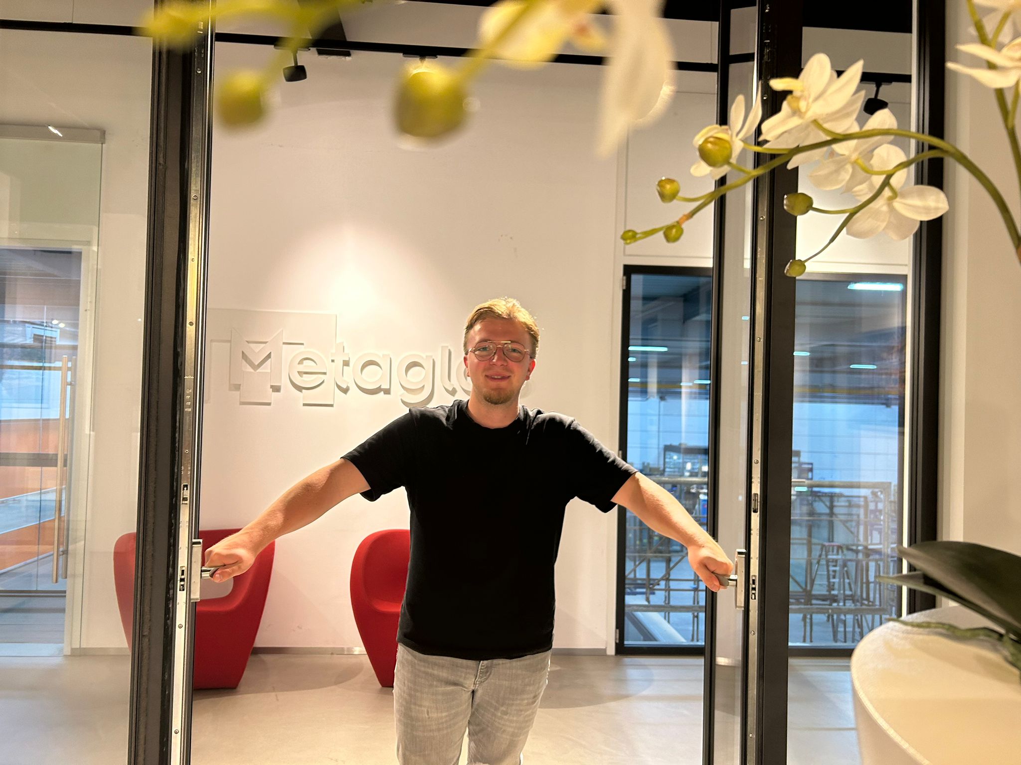 Jeffrey zijn stage bij Metaglas